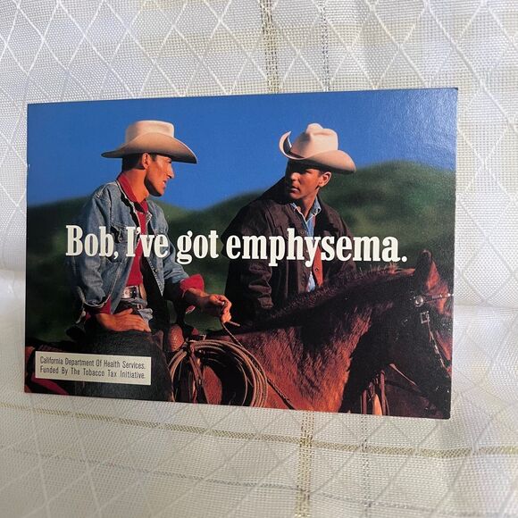 Tower Records 1997 Vintage Postcard Tabacco Advertisement Western Memorabilia